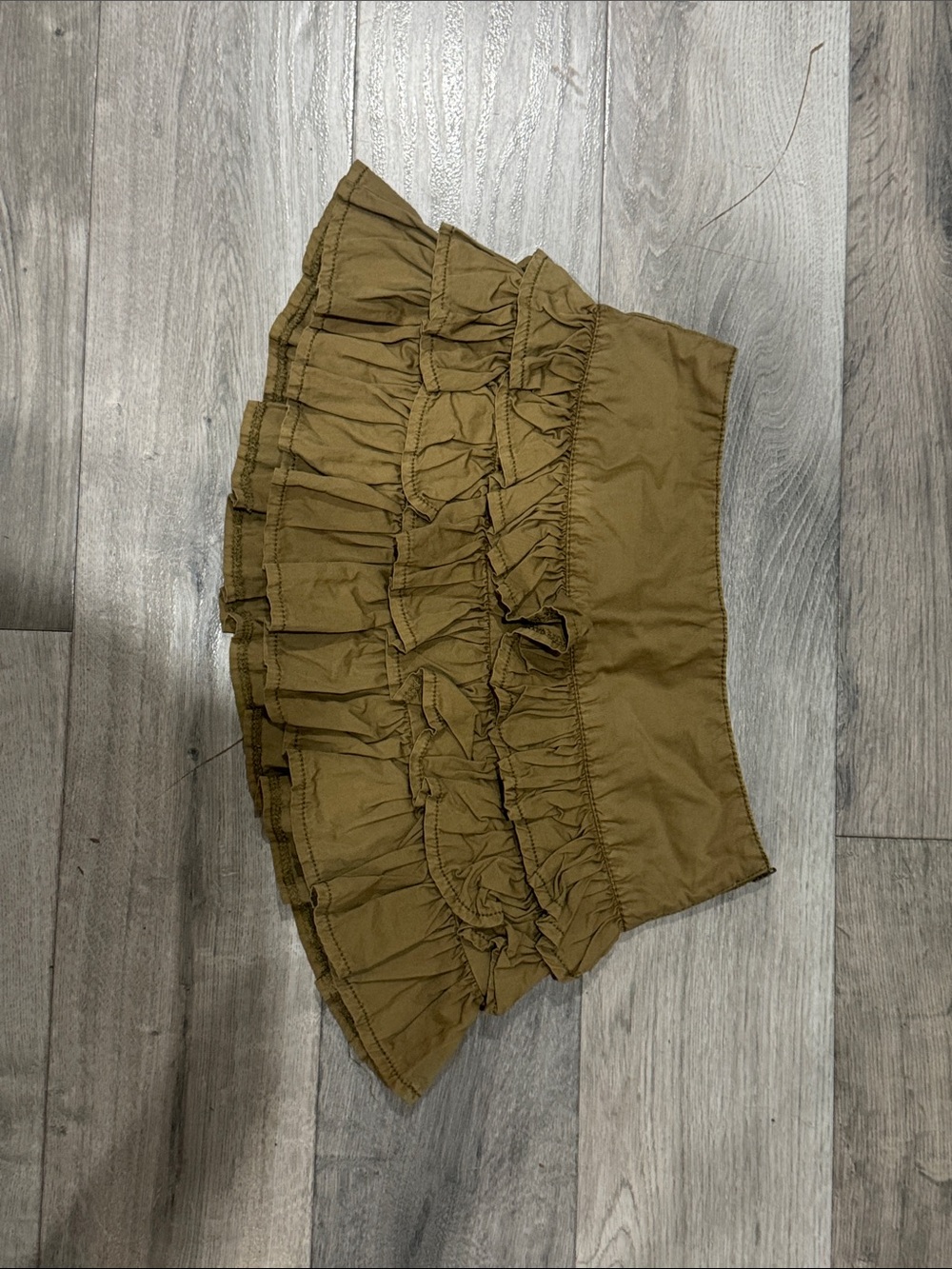 BDG Ruffled Tiered Mini Skirt - Olive Green